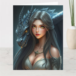 Cartão Arte do Dragão Místico