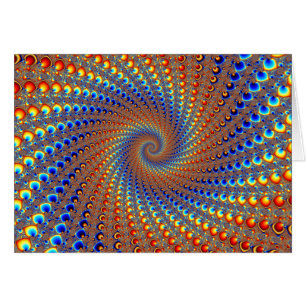Cartão Arte do Fractal de Monterey