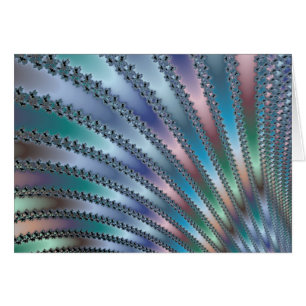 Cartão Arte do Fractal dos dedos