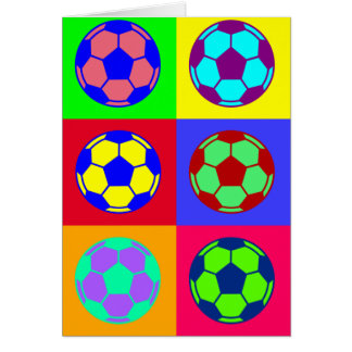 Cartão Arte do futebol do futebol