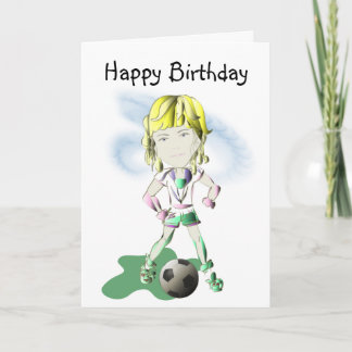 Cartão Arte Do Jogador De Futebol