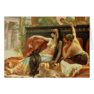 Cartão Arte do vintage de Cleopatra… Alexandre Cabanel
