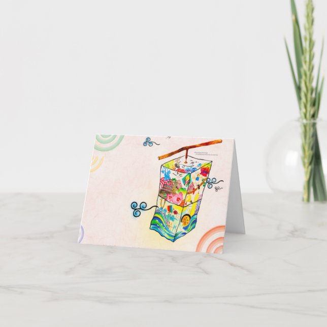 Cartão Arte e cultura coreanas (Frente)