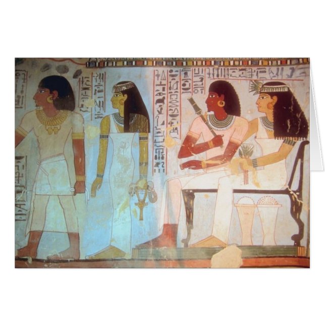 Cartão Arte egípcia antiga (Frente Horizontal)