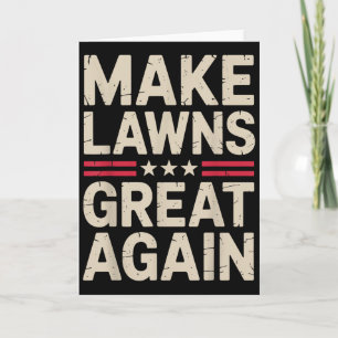 Cartão Arte engraçada de cortador de grama para homens e 