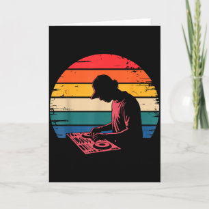 Cartão Arte engraçada de Dj Homens Mulheres Produtor de M
