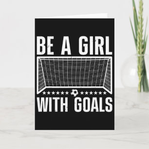 Cartão Arte engraçada de futebol para mulheres Jogadoras