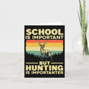 Cartão Arte Engraçada Para Rapazes Deer Hunter Wildlif