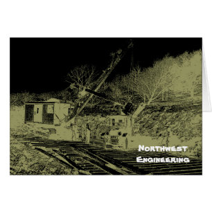 CARTÃO ARTE ESCURA DO OPERADOR DE ENGENHARIA DO NORDESTE