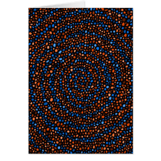 Cartão Arte espiral de Digitas dos círculos