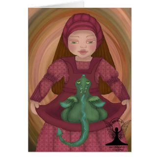 Cartão Arte feericamente mítico das criaturas da fantasia