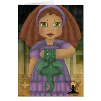 Cartão Arte feericamente mítico das criaturas da fantasia