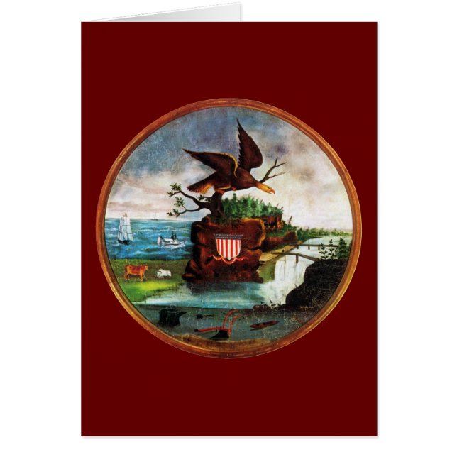 Cartão Arte Folk Americana 1840 (Frente)