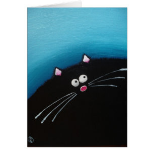Cartão Arte gorda do gato