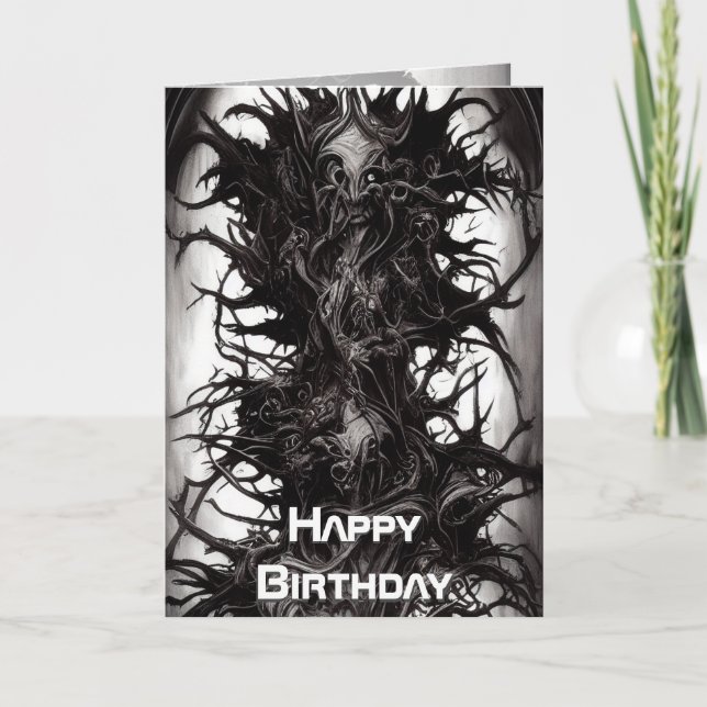 Cartão Arte Gótica Escura Biomatter Vilo (Frente)