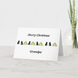 Cartão Arte, Ilustração de Gato Fofo Personalizada