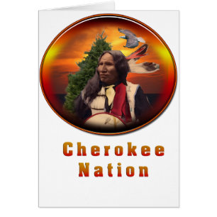 Cartão Arte indiana Cherokee