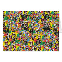 Cartão Arte jamaicana de salão de dança golpeada pelo