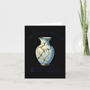 Cartão Arte Japonesa Imperfeita Kintsugi Kintsukuroi Femi