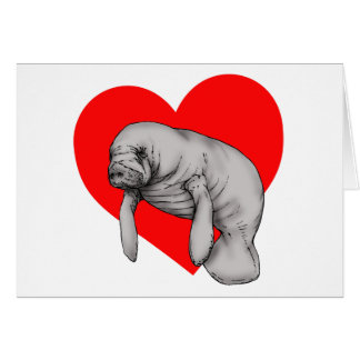 Cartão arte manateada