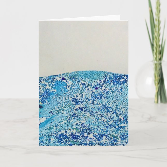 Cartão Arte Marble Azul (Frente)