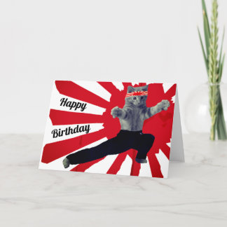 Cartão Arte Marcial Karate Birthday