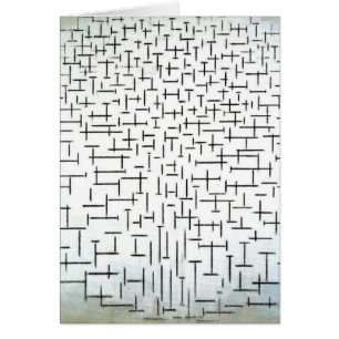Cartão Arte moderna de Piet Mondrian
