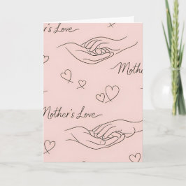Cartão Arte Moderna Personalizada para Dia das Mães