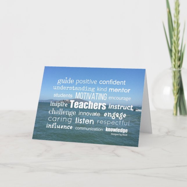 Cartão Arte Motivacional do Professor (Frente)