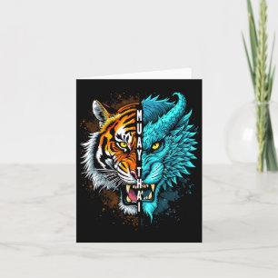 Cartão Arte Muay Thai Tiger Dragon