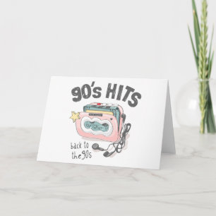 Cartão Arte Musical De Volta Para Os Anos 90