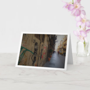 Cartão Arte na rua Valenciana, Espanha