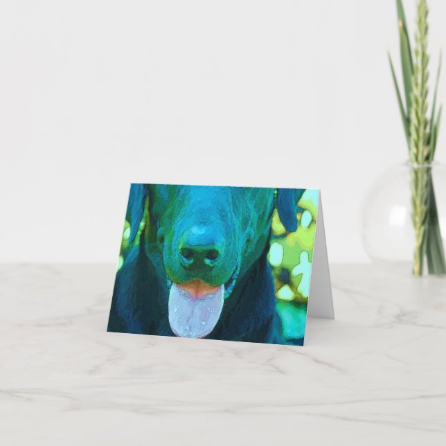 Cartão Arte no laboratório preto (Frente)