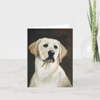 Cartão Arte Notecard do cão de labrador retriever