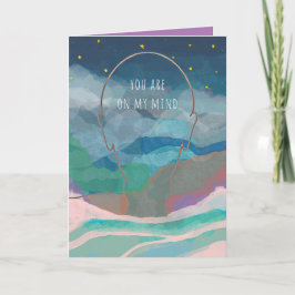 Cartão Arte Original Você está na minha mente