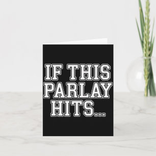 Cartão Arte Parlay Para Homens Mulheres Srts Jogos de Aza