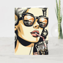 Arte Pop de Quadrinhos Mulher Bonita  Ótimo Verão