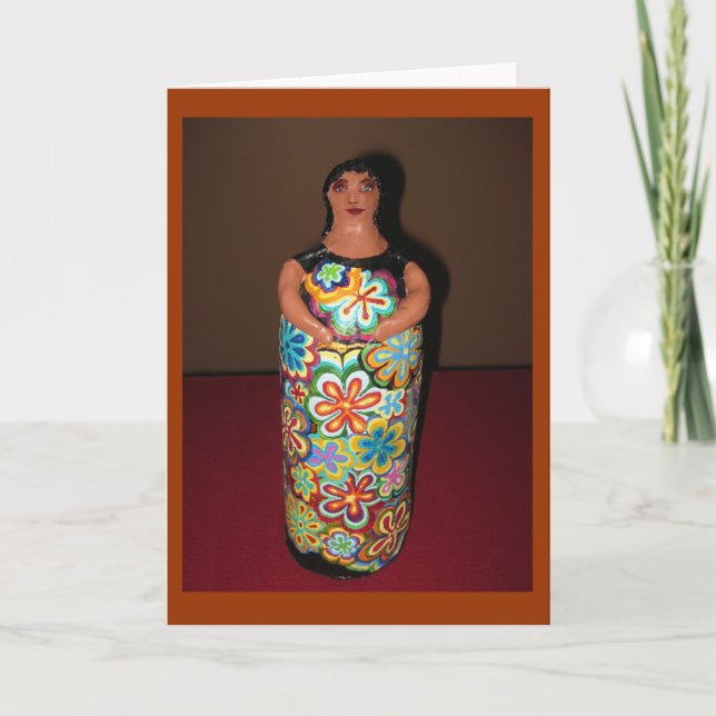 Cartão Arte popular - Mama de MuuMuu (Frente)