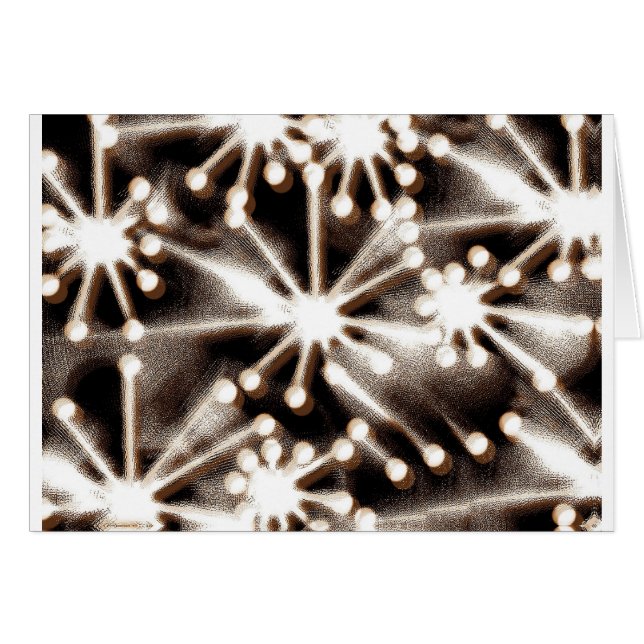 Cartão Arte Preta e Branca Contemporânea (Frente Horizontal)