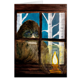 Cartão Arte Sasquatch Bigfoot - "Pessoas Watcher"