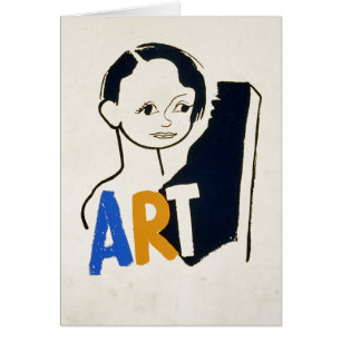 Cartão ARTE... Texto personalizado WPA [cartão]