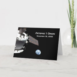 Cartão Artemis Orion Spacecraft Blue Marble