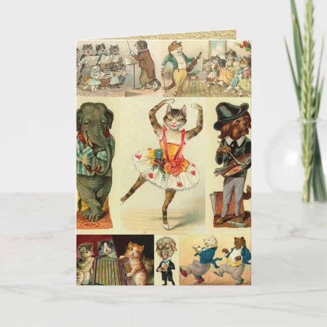 Cartão Artes animais (Frente)