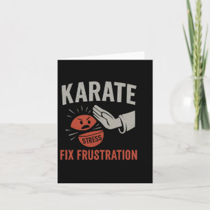 Cartão Artes Marciais Engraçado Karate Fix Frustração Str