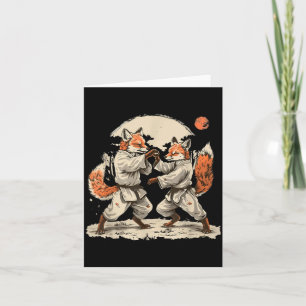 Cartão Artes Marciais Judô Fox Nature Kickboxing Taekwond