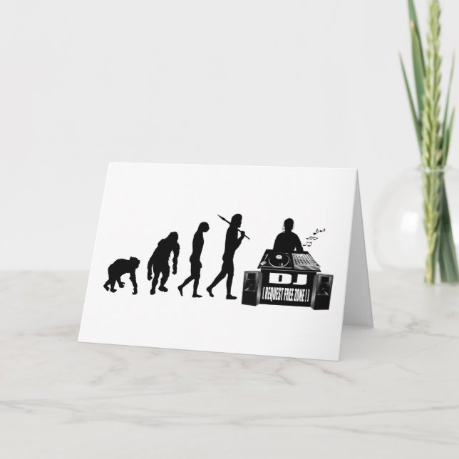 Cartão Artes para amantes de vinilo da DJ e da MC (Frente)