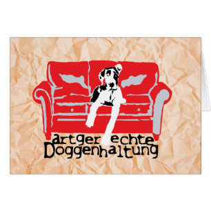 Cartão Artgerechte Doggenhaltung