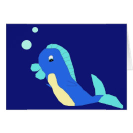 Cartão Arthur no Blue Background Card