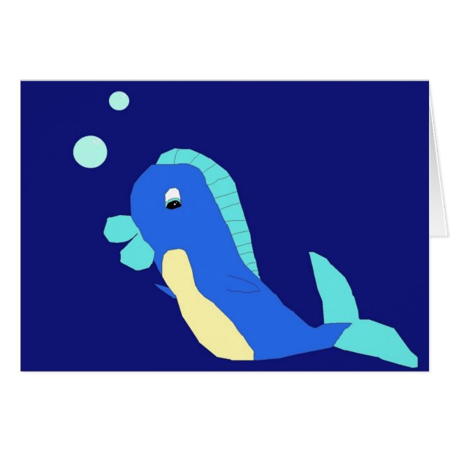 Cartão Arthur no Blue Background Card (Frente Horizontal)