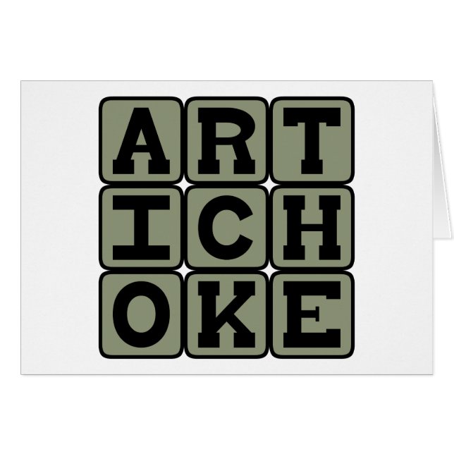 Cartão Artichoke, Herdeiro Vegetal (Frente Horizontal)